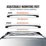 Поперечини багажника VEVOR підходить для Subaru Forester 2014-2021 з піднятими бічними рейлінгами Алюмінієві, фото 3
