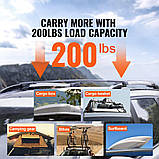 Поперечини багажника VEVOR підходить для Subaru Forester 2014-2021 з піднятими бічними рейлінгами Алюмінієві, фото 4