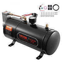 Vevor 310088 Комплект повітряних компресорів 12 В з баком 3 л, Комплект повітряних компресорів для буксирувальних клаксонів,