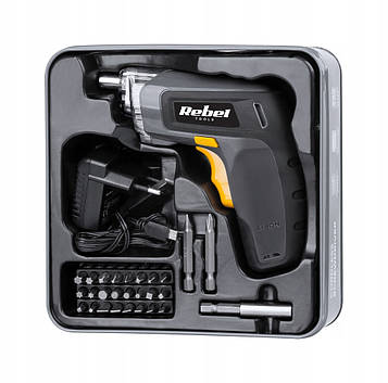 Акумуляторна викрутка набір Rebel RB-1001