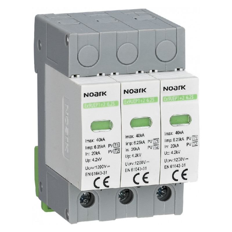 Обмежувач перенапруги Ex9UEP1+2 6.25 3P 1500 EU клас 1+2 In=6,25kA 1500V DC, NOARK