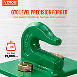 Vevor 310258 Гак 9,52 мм Сталевий грейферний гак клас 70 6803,88 кг, фото 2