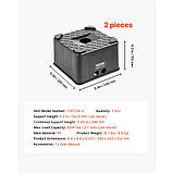 Vevor 310298 2 x Блоки для вирівнювання домкратів причепа 2722 кг, висотою 152,4 мм, фото 7