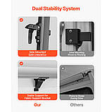 Vevor 310357 Тент для каравану 610 см, ручний сонцезахисний вітрило, чорний, тканинний екран для конфіденційності, фото 5