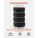 Vevor 310364 Підставка для шинної шин з шинами з тривожником шин 225 мм 4 шини, фото 2
