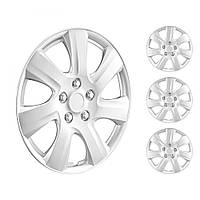 Vevor 310365 Ковпаки Ковпаки маточини для R16" Кришка обода отвору сопла клапана срібна