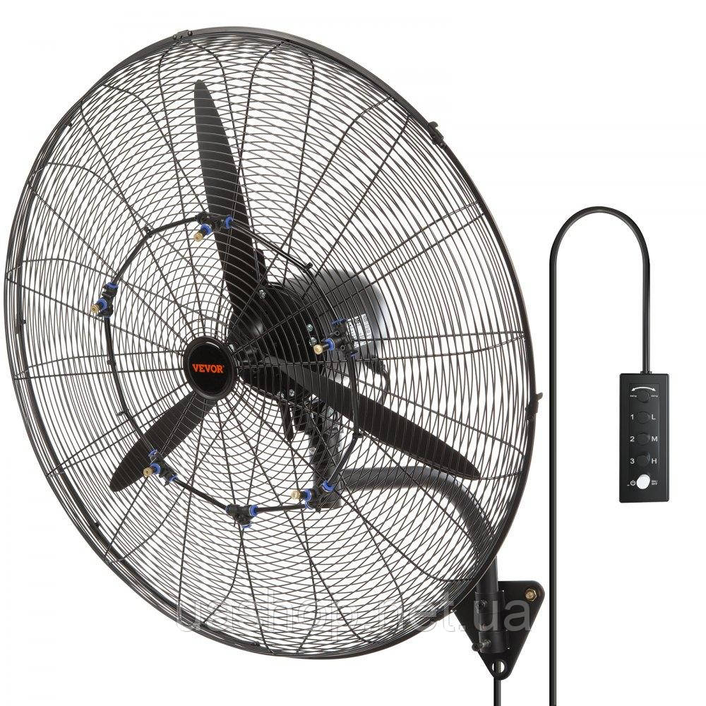 VEVOR 3761034 Mist Fan 29.5" Waterproof Industrial Fan 3 Speed 9500 CFM Комерційний або житловий вентилятор, фото 1