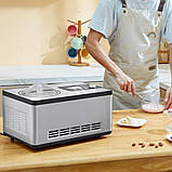 VEVOR Електрична машина для виготовлення морозива 2 л Морозиво Заморожений йогурт Сорбет Нержавіюча сталь, фото 8