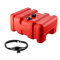 Vevor 310736 Морський паливний бак, 55 л, портативний бак для човна з підвісним мотором, пластиковий підвісний паливний бак для