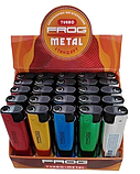 Запальничка FROG TURBO METAL різнокольорова (25шт/уп), фото 2