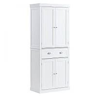 Vevor 311483 Шафа для зберігання 183 см для кухні, підсобні шафи з дверцятами, висувний ящик & 3 регульовані полиці, комора для