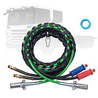 Vevor 310893 12FT Semi Truck Air Line Kit 3-in-1 Air Hoses 7-контактний роз’єм