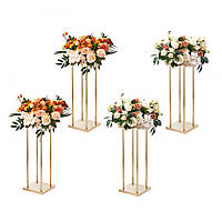 VEVOR набір з 4 квіткових табуретів квадратний 20x20x60см квіткова підставка залізна тумбочка сучасна квіткова