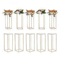 VEVOR набір з 10 квіткових табуретів квадратний 28x28x80см підставка для квітів залізна тумбочка сучасна
