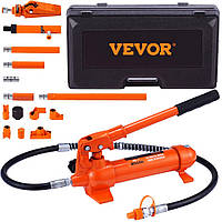 Гідравлічний домкрат VEVOR Пневматичний насос 4 т, Пневматичний гідравлічний домкрат 125 мм хід червоний, вкл.