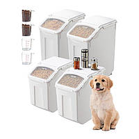 VEVOR 2x20L 15Lx2 4 шт контейнер для зберігання інгредієнтів герметичний контейнер для борошна 322353