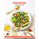 Набір столових приборів VEVOR 60 предметів, столові прибори нержавіюча сталь, столові прибори столові, ніж,, фото 4