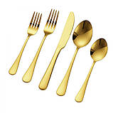 Набір столових приборів VEVOR 60 предметів, столові прибори нержавіюча сталь, столові прибори столові, ніж,, фото 9