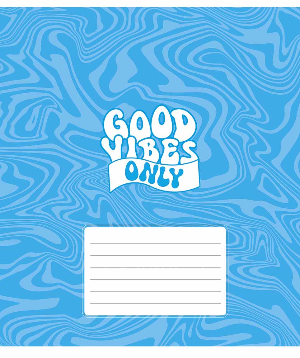 Зошит 18арк. кліт. Star "Good vibes only(дівч)" ВД-лак №018-3561K(25)(250)