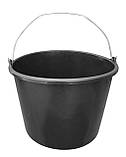 Відро будівельне 12 літрів із металевою ручкою Ø 33 см h=23 см (MAN), фото 2