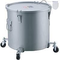 Контейнер для збору олії VEVOR для фритюрниць 60,5 л на роликовій основі, покриття з нержавіючої вуглецевої