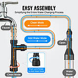 VEVOR Пилосос для акваріума Очищувач гравію для акваріума Шланг з ПВХ 15 м Очищувач гравію для акваріума Сифон, фото 6
