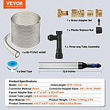 VEVOR Пилосос для акваріума Очищувач гравію для акваріума Шланг з ПВХ 15 м Очищувач гравію для акваріума Сифон, фото 7