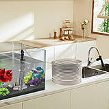 VEVOR Пилосос для акваріума Очищувач гравію для акваріума Шланг з ПВХ 15 м Очищувач гравію для акваріума Сифон, фото 8