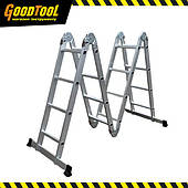 Драбина-трансформер алюмінієва ОЛІМП (4х4 сходин)