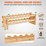 VEVOR винна стійка для пляшок винна шафа підставка для пляшок 18 пляшок 2-ярусна 300175, фото 6