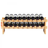 VEVOR винна стійка для пляшок винна шафа підставка для пляшок 18 пляшок 2-ярусна 300175, фото 9