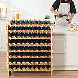 VEVOR винна стійка винна шафа підставка для пляшок 72 пляшки 8 рівнів 322255, фото 8
