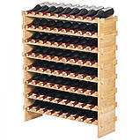 VEVOR винна стійка винна шафа підставка для пляшок 72 пляшки 8 рівнів 322255, фото 10