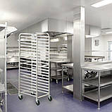 Підставка для хлібобулочних виробів VEVOR 20 ярусів для комерційної пекарні з гальмівними колесами,, фото 8