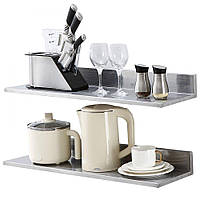 Настінна полиця для спецій VEVOR 2 шт, підвісна кухонна полиця 762 x 218 x 85 мм, підвісна полиця з