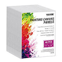 Дошки для полотна VEVOR 48 шт. 280x355 мм, біле полотно для картин олією 322634