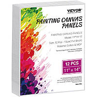 VEVOR Полотно Дошки Полотна 12 шт. 280x355 мм Художник Полотно Біла картина олією 300342