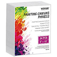 Дошки для полотна VEVOR 24 шт. 203x254 мм. Біле полотно для картин олією 300346