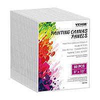 Дошки для полотна VEVOR 60 шт. 203x254 мм. Біле полотно для картин олією 300348