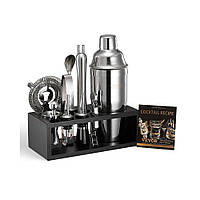 Набір шейкерів для коктейлів VEVOR, 13 предметів. Барні інструменти Набір бармена з нержавіючої сталі Змішувач