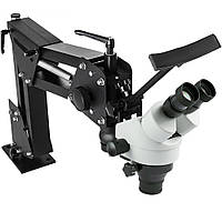 VEVOR 252348 Тринокулярний стереомікроскоп Zoom WF10X 20 мм бінокулярна стерео колонна підставка для ювелірних