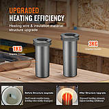 VEVOR 252369 Золотоплавильна піч VEVOR, 1350 Вт, електрична цифрова плавильна піч, тигель, фото 5