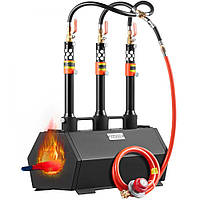 VEVOR Portable Propane Forge 3 Burner Melting Furnace Kit Metal Forge 1427℃ 304653