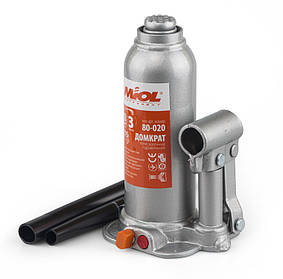 Домкрат гідравлічний 3т, 372мм MIOL 80-020