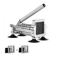 Vevor 312319 Різак для картоплі фрі, картоплерізка з лезами з нержавіючої сталі 1/2 дюйма та 3/8 дюйма, ручний картоплеріз з