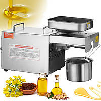 VEVOR Електричний олійний прес, 700 Вт з нержавіючої сталі, постійна температура 140 ℃, гарячий прес для