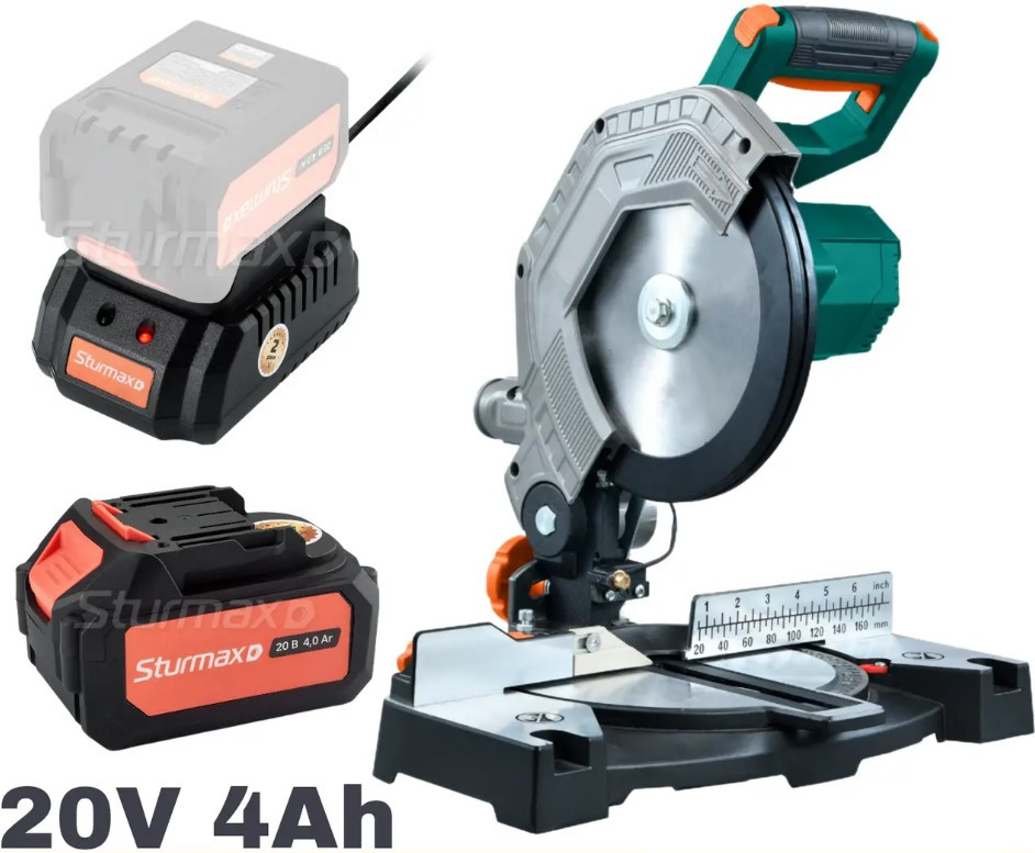 Торцювальна пила 210 мм. акумуляторна 20В Sturmax MSM5520CR M1 Series