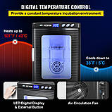 VEVOR Incubator Reptile Eggs Incubators 25L Лабораторне охолодження Нагрівання 5-42℃ 220V для інкубаційних, фото 3