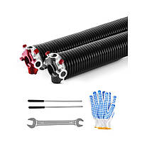 Пружини кручення VEVOR для гаражних воріт пара Φ5,94xΦ50,8x787 мм з заводними стрижнями 328019