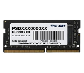 Оперативна пам'ять Patriot 8GB SODIMM DDR4 2666MHz Signature Line (PSD48G266681S)